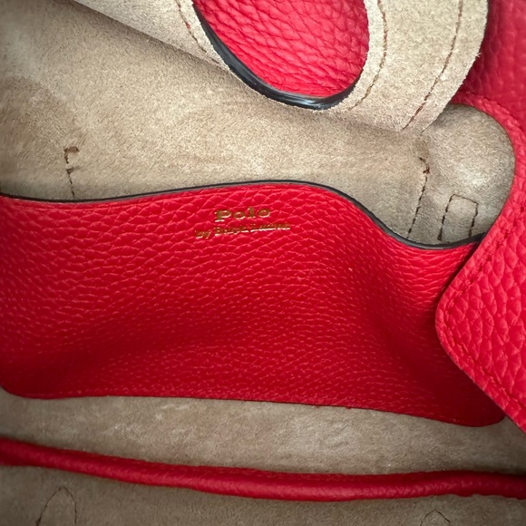 Polo by Ralph Lauren Red Leather Medium Bellport Satchel - Picture 12 of 12